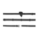 Dy'on 1/2'' Rubber Teugels met 7 Leder Stops - Gevlochten Teugels - Maddelin Equestrian Dy on