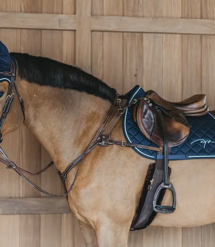 Dy'on 5 Punten Borsttuig met Elastiek Borstriemen en martingalen - Maddelin Equestrian Dy on