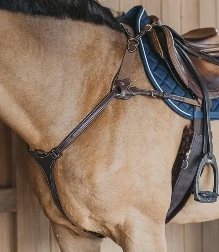 Dy'on 5 Punten Borsttuig met Elastiek Borstriemen en martingalen - Maddelin Equestrian Dy on