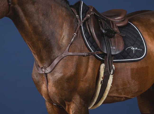 Dy'on 5 - Punts Borstplaat Borstriemen en martingalen - Maddelin Equestrian Dy on