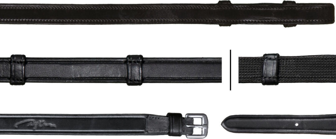 Dy'on 5/8 Hunter reins 7 loops (No stopper) New Eng. Teugels - Maddelin Equestrian Dy on