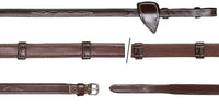 Dy'on 5/8'' Hunter Reins with 7 leather loops Teugels - Maddelin Equestrian Dy on