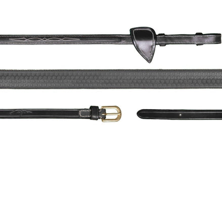 Dy'on 5/8 Rubber Reins Trenshoofdstellen - Maddelin Equestrian Dy on