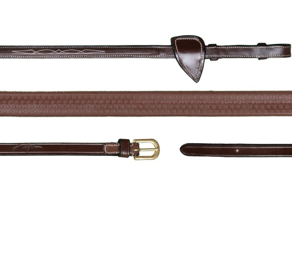 Dy'on 5/8 Rubber Reins Trenshoofdstellen - Maddelin Equestrian Dy on