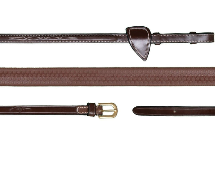 Dy'on 5/8 Rubber Reins Trenshoofdstellen - Maddelin Equestrian Dy on