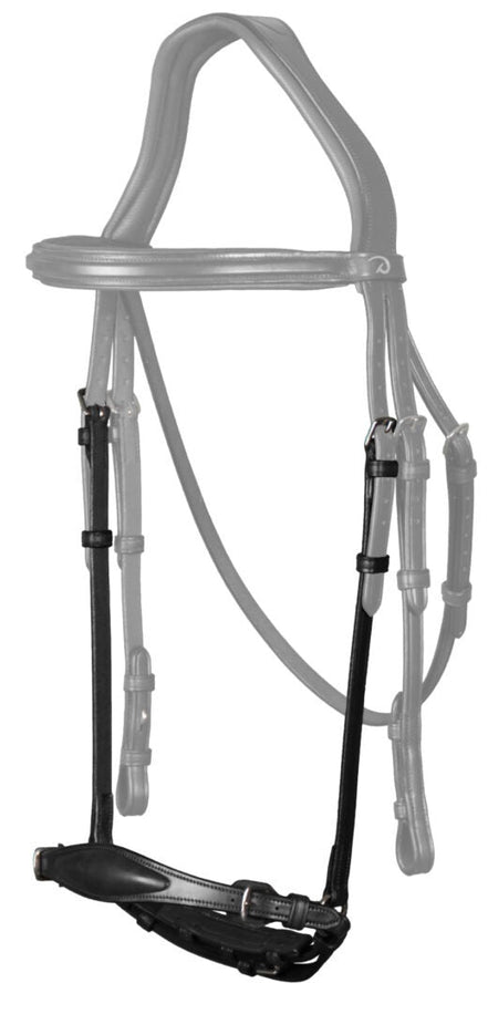 Dy'on Adjustable Drop Noseband Black Cob Neusriemen & Co - Maddelin Equestrian Dy on