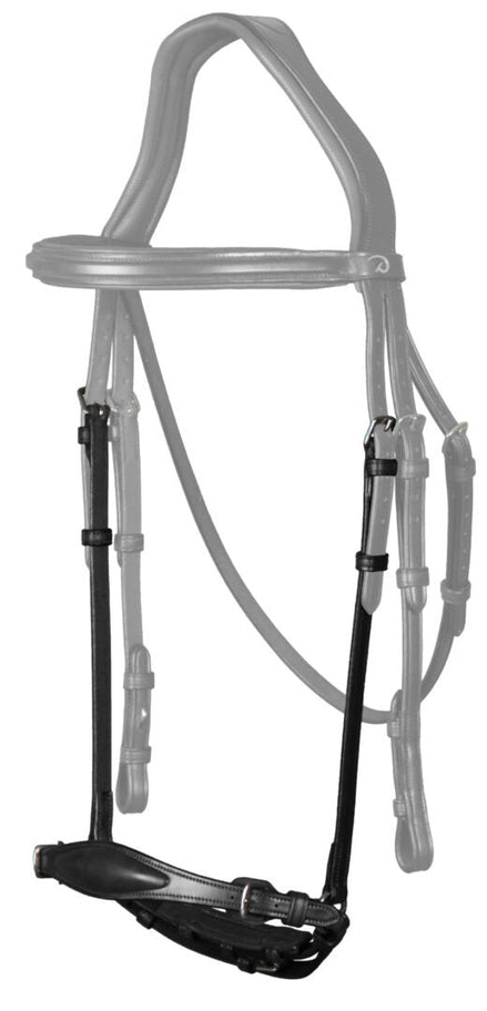 Dy'on Adjustable Drop Noseband Black Cob Neusriemen & Co - Maddelin Equestrian Dy on