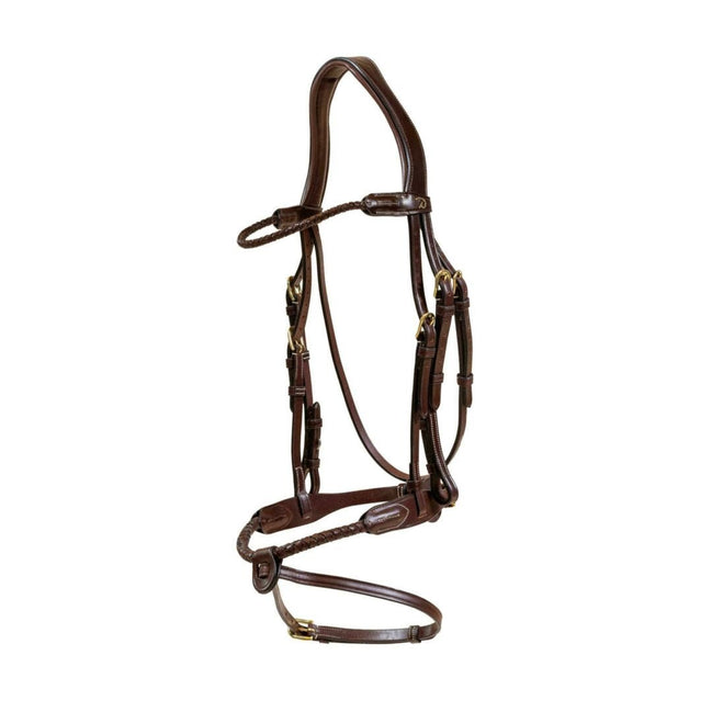 Dy'on Braided noseband Hoofdstel with removable flash Trenshoofdstellen - Maddelin Equestrian Dy on