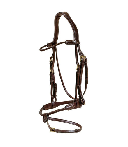 Dy'on Braided noseband Hoofdstel with removable flash Trenshoofdstellen - Maddelin Equestrian Dy on