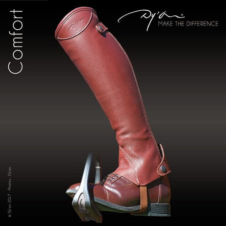 Dy'on Comfort Half Chaps Brown Chaps - Maddelin Equestrian Dy on