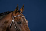Dy'on Flat Leather V - Shaped Browband Hunter Frontriemen - Maddelin Equestrian Dy on