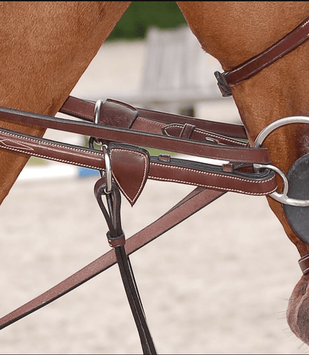 Dy'on Full Leather Draw Reins 1/2 - D Collection Hulpteugels - Maddelin Equestrian Dy on