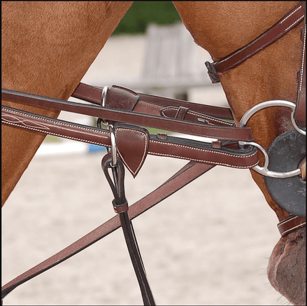 Dy'on Full Leather Draw Reins 1/2 - D Collection Hulpteugels - Maddelin Equestrian Dy on