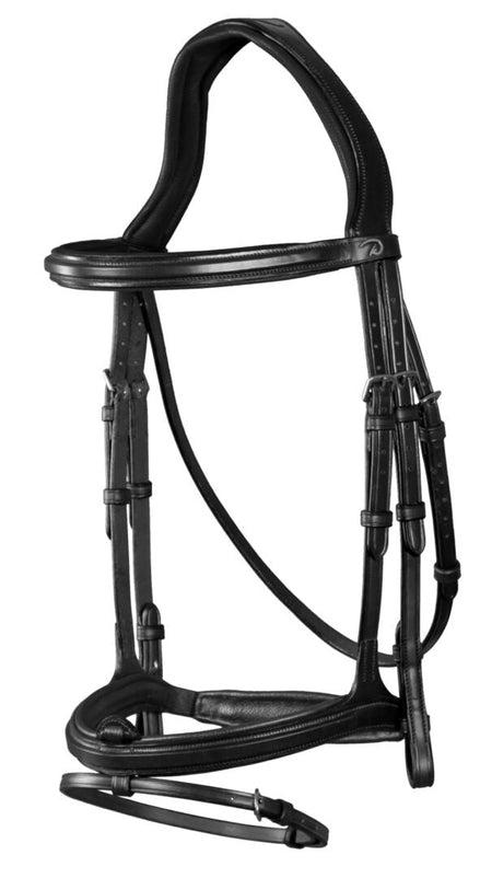 Dy'on gecombineerde neusriem Hoofdstel - New English Trenshoofdstellen - Maddelin Equestrian Dy on