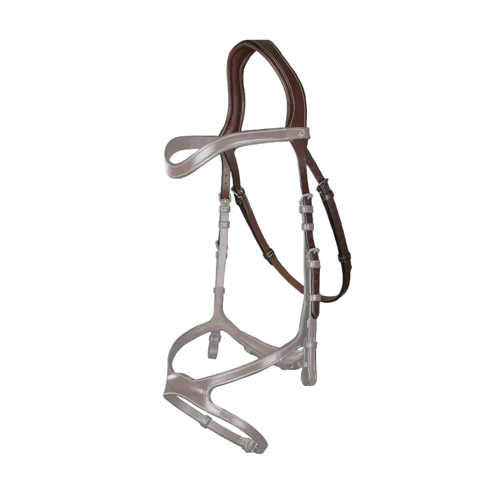Dy'on Keelriem Brown Over Toebehoren hoofdstellen - Maddelin Equestrian Dy on