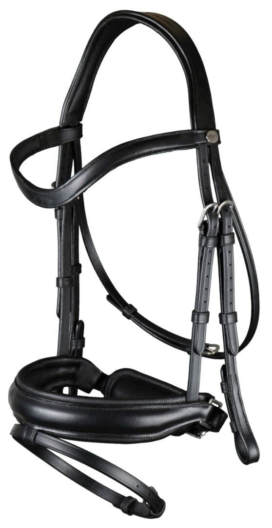 Dy'on Matte Large Crank Noseband With Flash - Working Trenshoofdstellen - Maddelin Equestrian Dy on