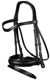 Dy'on Medium Crank Trenshoofdstel met Aansnoerneusriem Trenshoofdstellen - Maddelin Equestrian Dy on