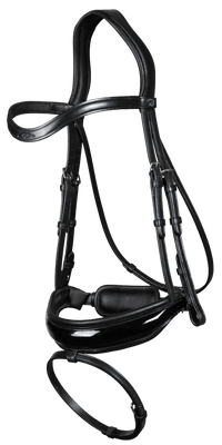 Dy'on Patent Large Crank Noseband w Flash - New English Trenshoofdstellen - Maddelin Equestrian Dy on
