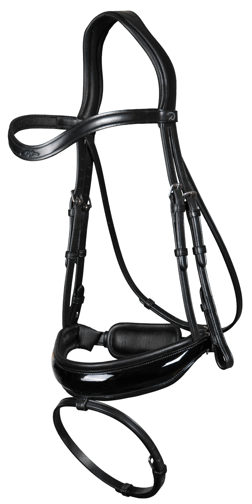 Dy'on Patent Large Crank Noseband w Flash - New English Trenshoofdstellen - Maddelin Equestrian Dy on