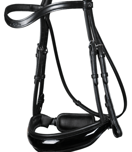 Dy'on Patent Large Crank Noseband w Flash - New English Trenshoofdstellen - Maddelin Equestrian Dy on