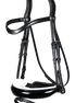 Dy'on Patent Large Crank Noseband White pad. & Flash - New English Trenshoofdstellen - Maddelin Equestrian Dy on