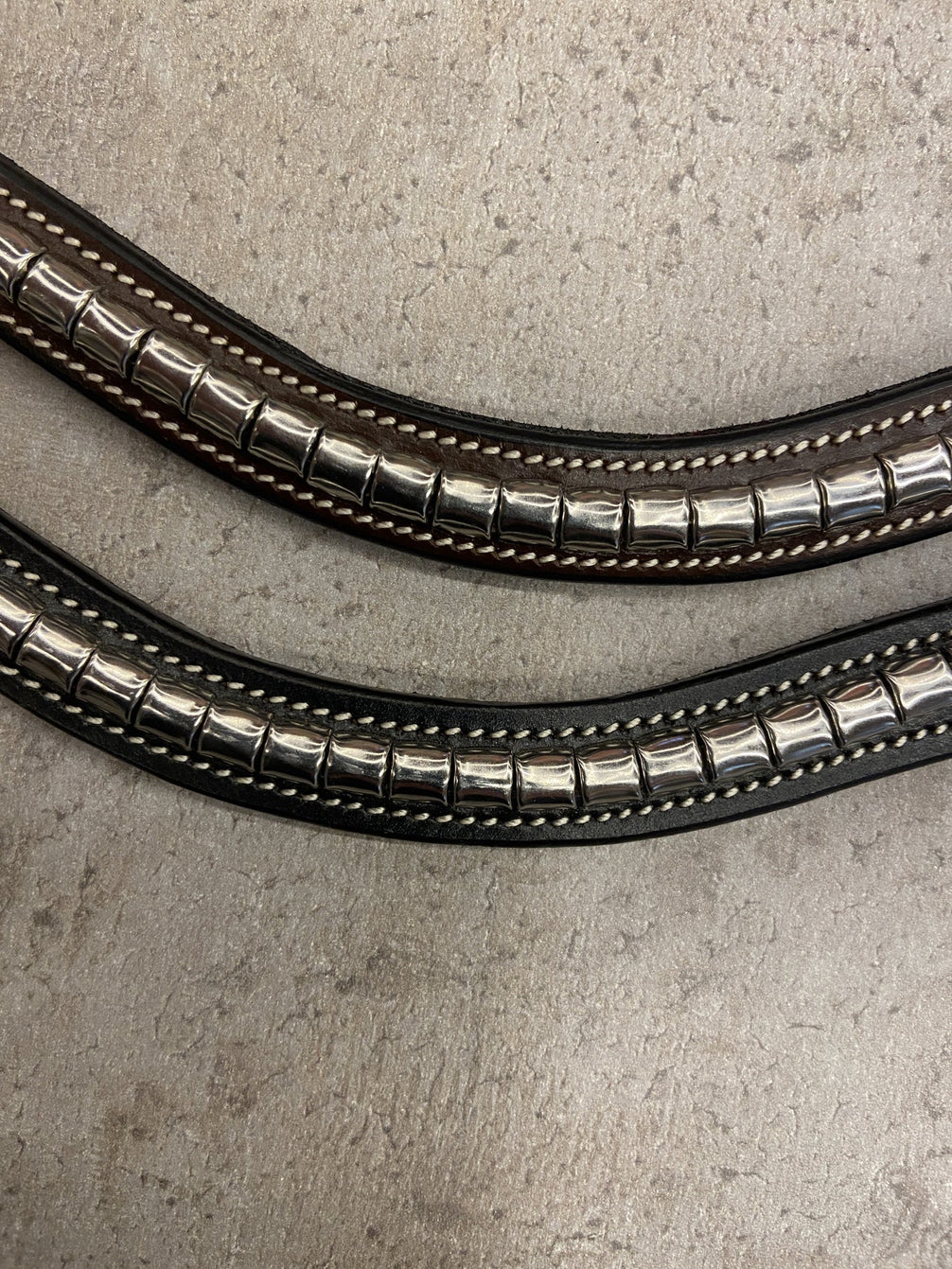Dy'on Silver Clincher V - Shaped Browband Hunter Frontriemen - Maddelin Equestrian Dy on