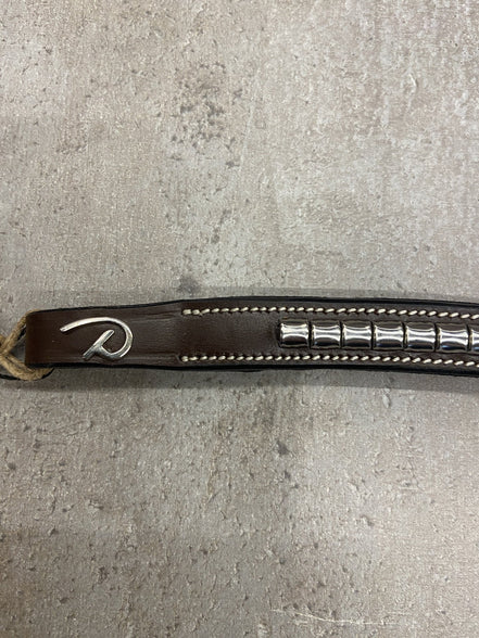 Dy'on Silver Clincher V - Shaped Browband Hunter Frontriemen - Maddelin Equestrian Dy on
