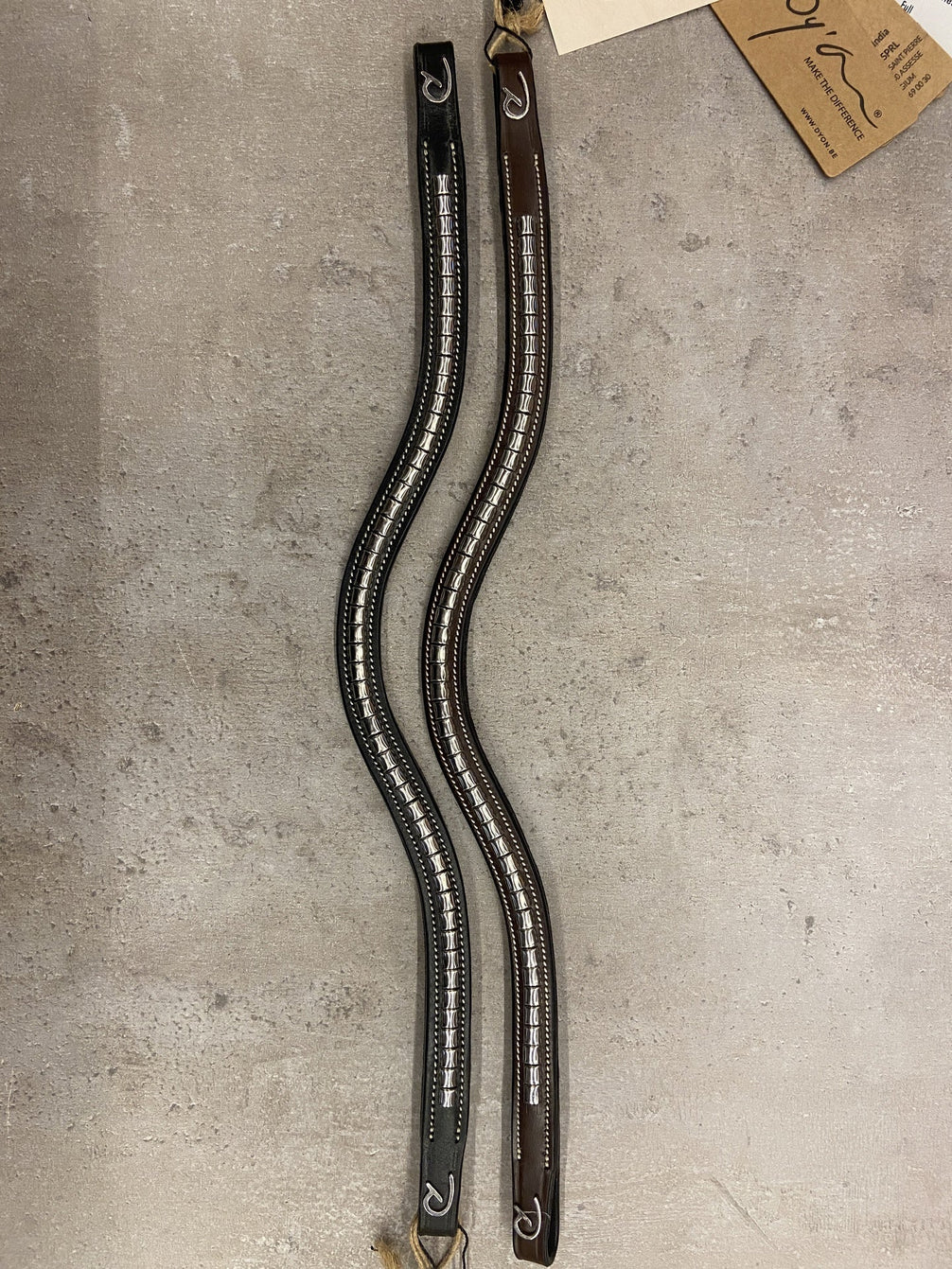 Dy'on Silver Clincher V - Shaped Browband Hunter Frontriemen - Maddelin Equestrian Dy on