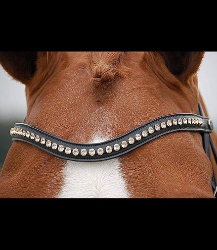 Dy'on Swarovski V - Vormige Frontriem - New English Frontriemen - Maddelin Equestrian Dy on