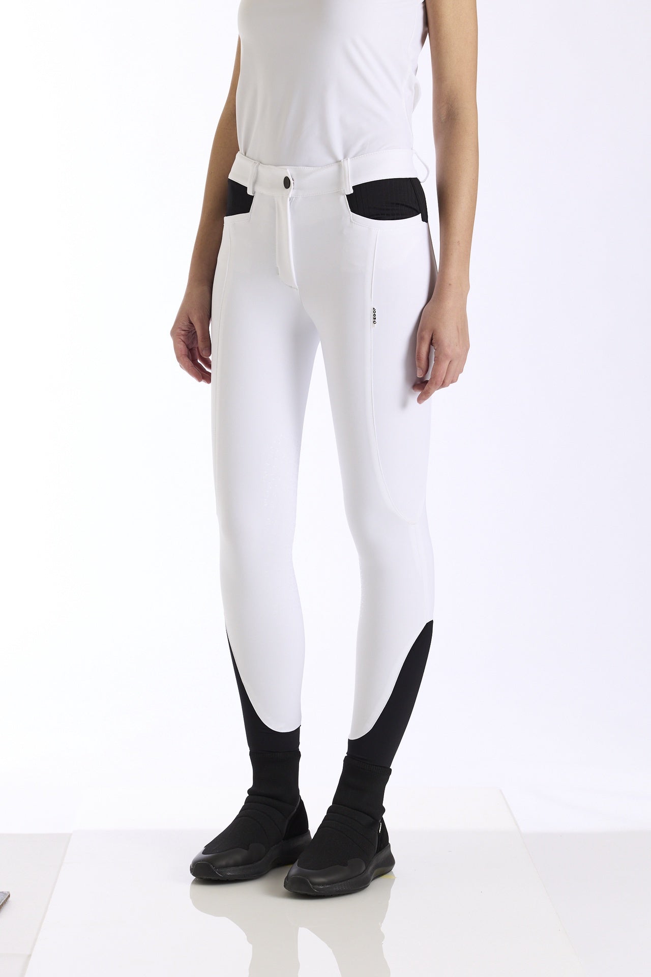 Ego7 Rijbroek Knie Grip Ribbed Dames Dames Rijbroeken - Maddelin Equestrian Ego7