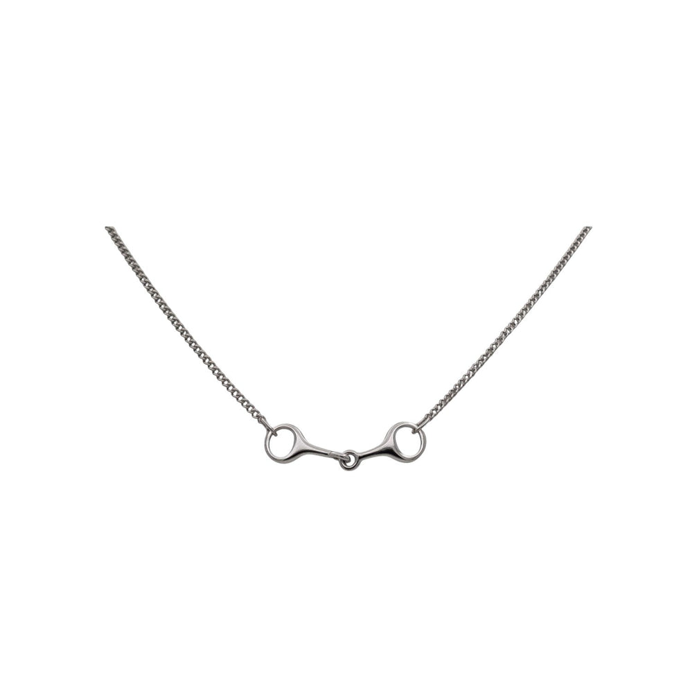 Equestrian Jewelry ketting Utah met bithanger aan een fijne ketting, in zilver en goud