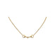 Equestrian Jewelry ketting Utah met bithanger aan een fijne ketting, in zilver en goud