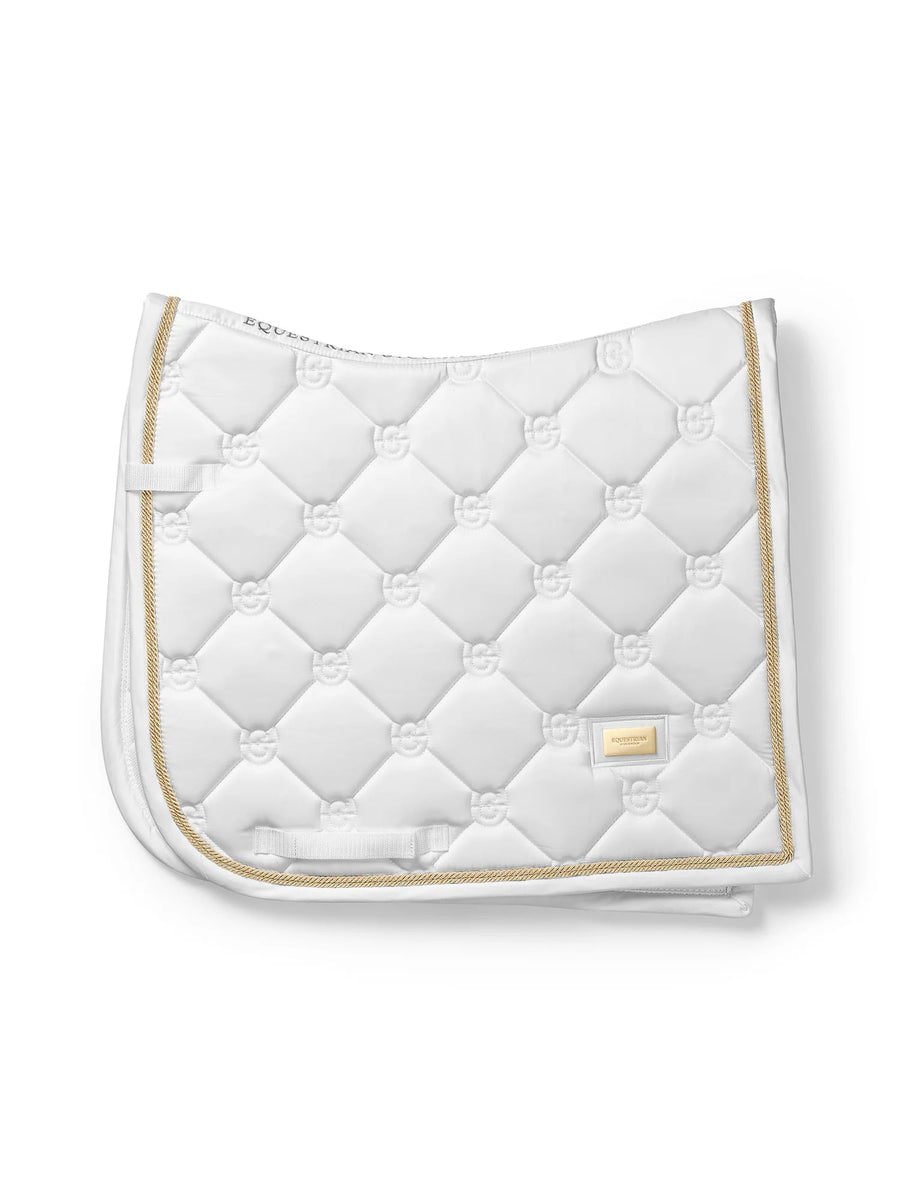 Equestrian Stockholm Zadeldoek Gold White Perfection Zadeldoeken - Maddelin Equestrian Equestrian Stockholm