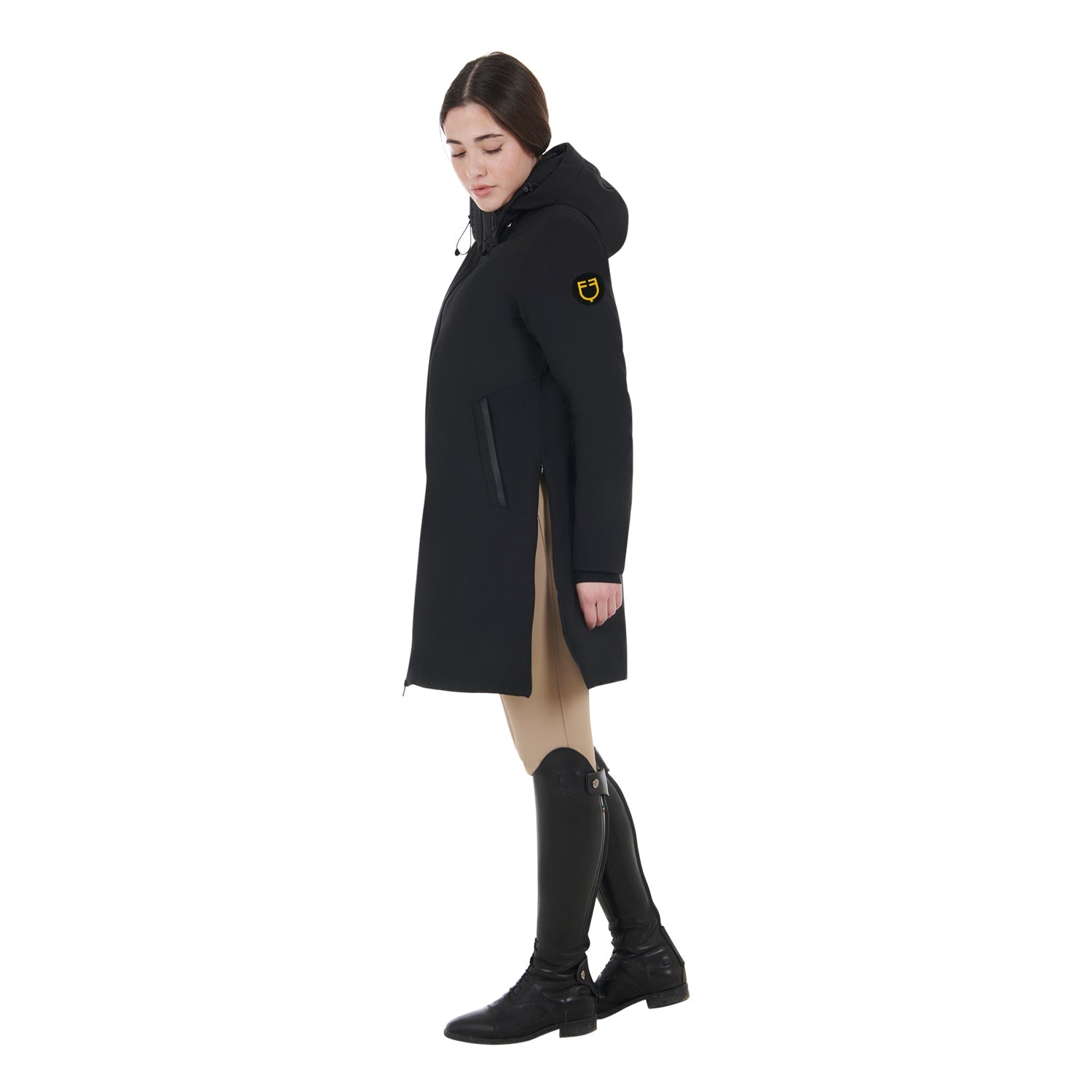 Equestro Basic Long Puffer Jas Dames Dames Jassen - Maddelin Equestrian Equestro