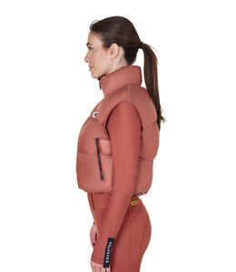 Equestro Cropped Nylon Rip Stop Vest Dames Dames Jassen - Maddelin Equestrian Equestro