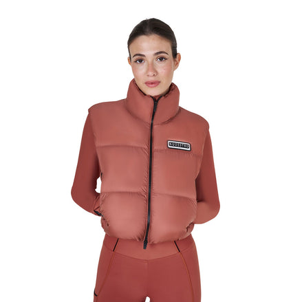 Equestro Cropped Nylon Rip Stop Vest Dames Dames Jassen - Maddelin Equestrian Equestro