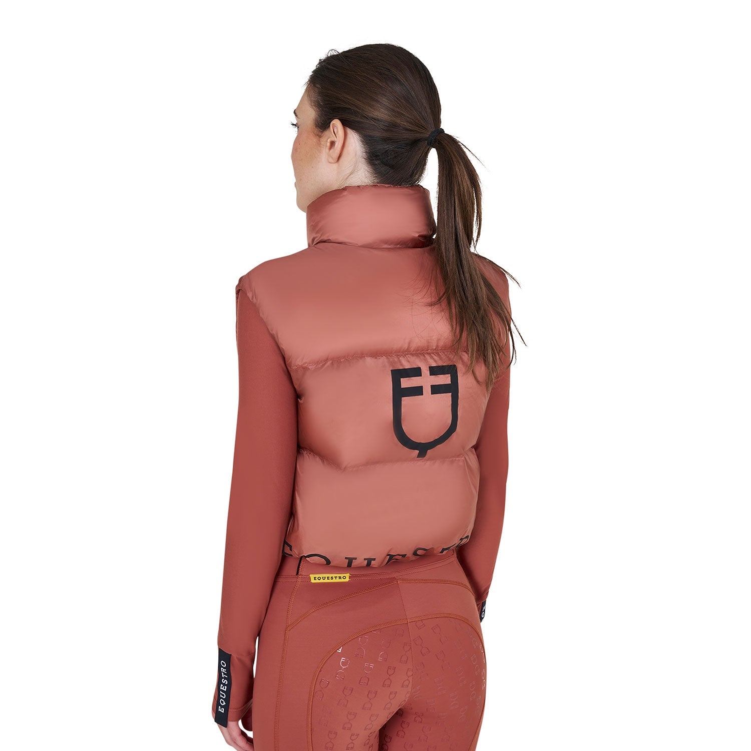 Equestro Cropped Nylon Rip Stop Vest Dames Dames Jassen - Maddelin Equestrian Equestro