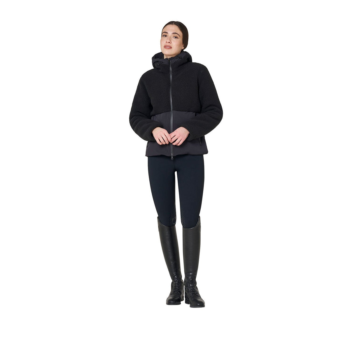 Equestro Dames Donsjas met Teddy Details Dames Jassen - Maddelin Equestrian
