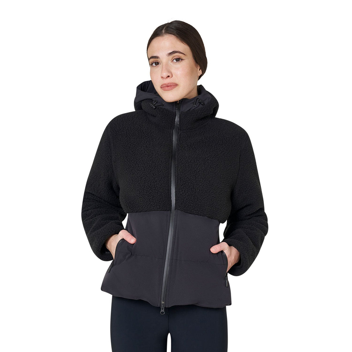 Equestro Dames Donsjas met Teddy Details Dames Jassen - Maddelin Equestrian