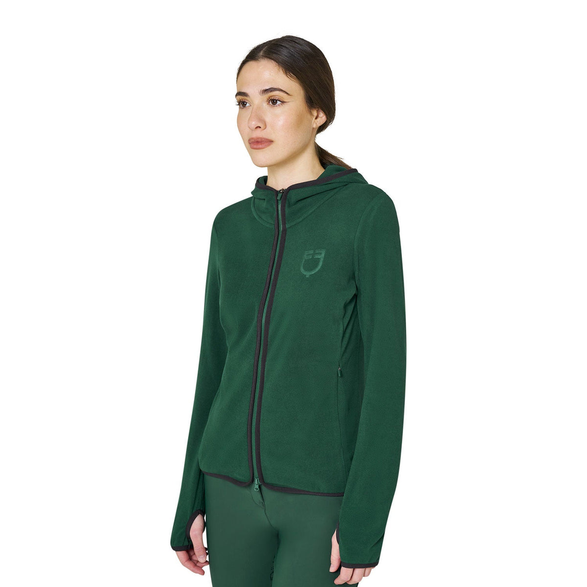 Equestro Dames Fleece Hoodie met Rits Dames Truien & Sweaters - Maddelin Equestrian