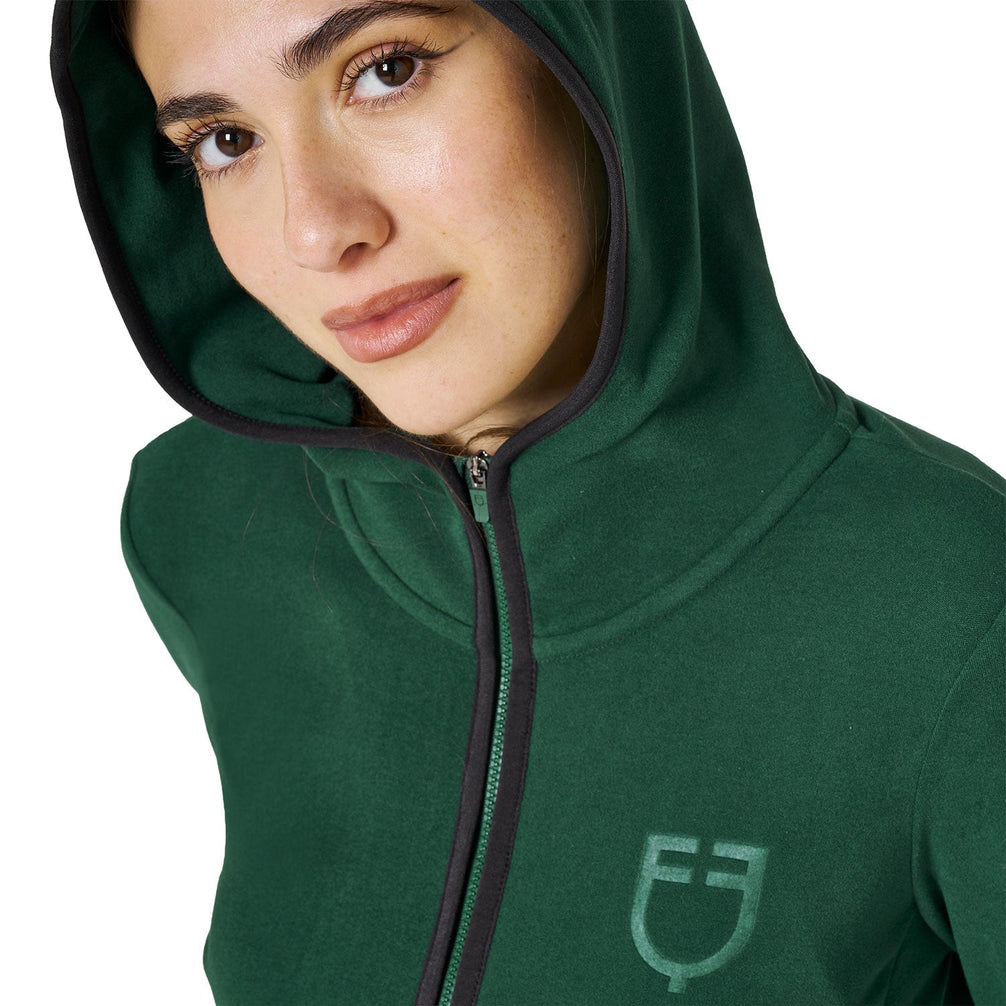 Equestro Dames Fleece Hoodie met Rits Dames Truien & Sweaters - Maddelin Equestrian