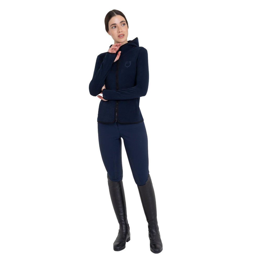Equestro Dames Fleece Hoodie met Rits Dames Truien & Sweaters - Maddelin Equestrian
