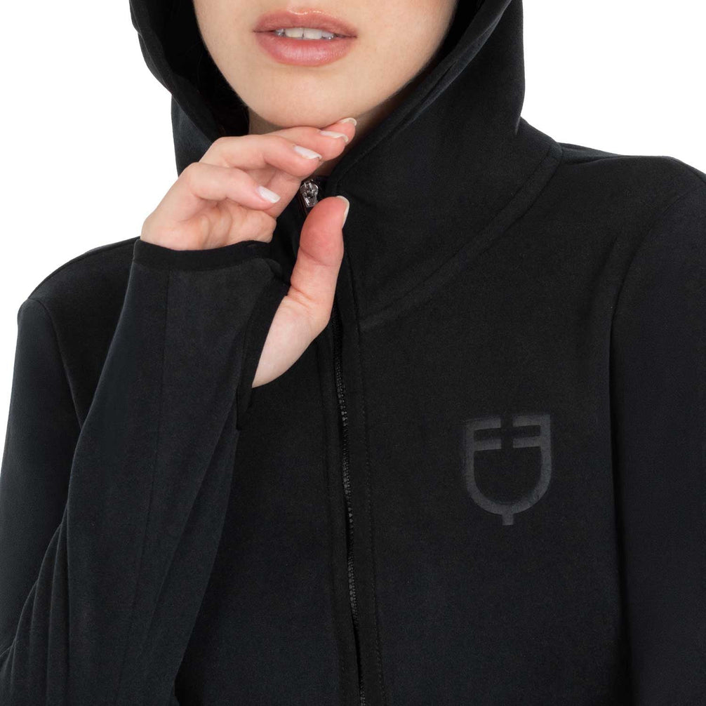 Equestro Dames Fleece Hoodie met Rits Dames Truien & Sweaters - Maddelin Equestrian