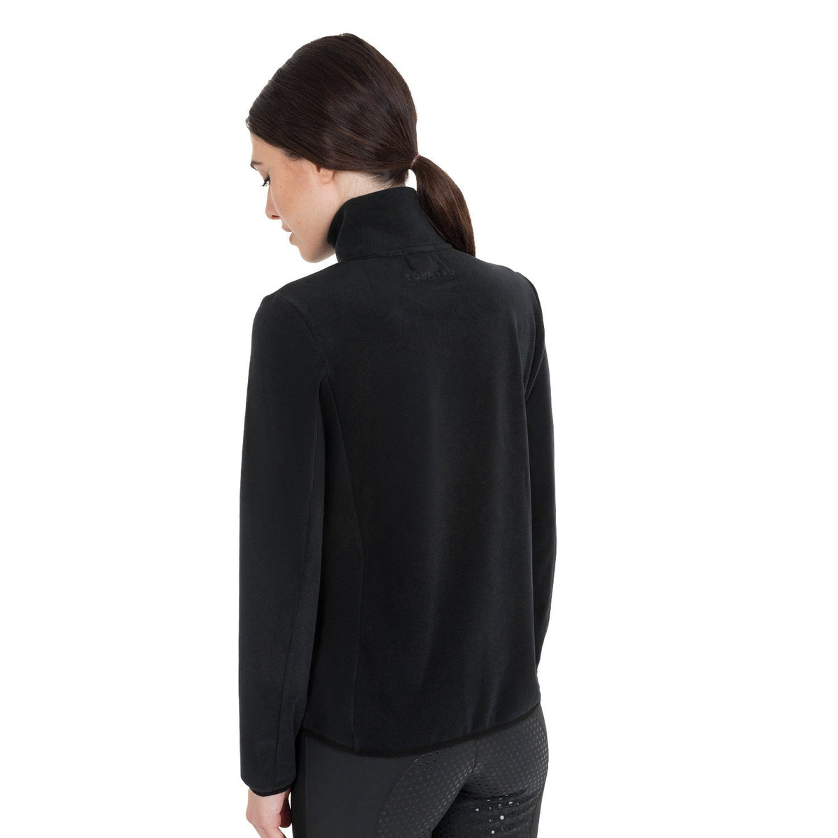 Equestro Dames Fleece Sweater met Hoge Kraag en 3/4 Rits Dames Truien & Sweaters - Maddelin Equestrian
