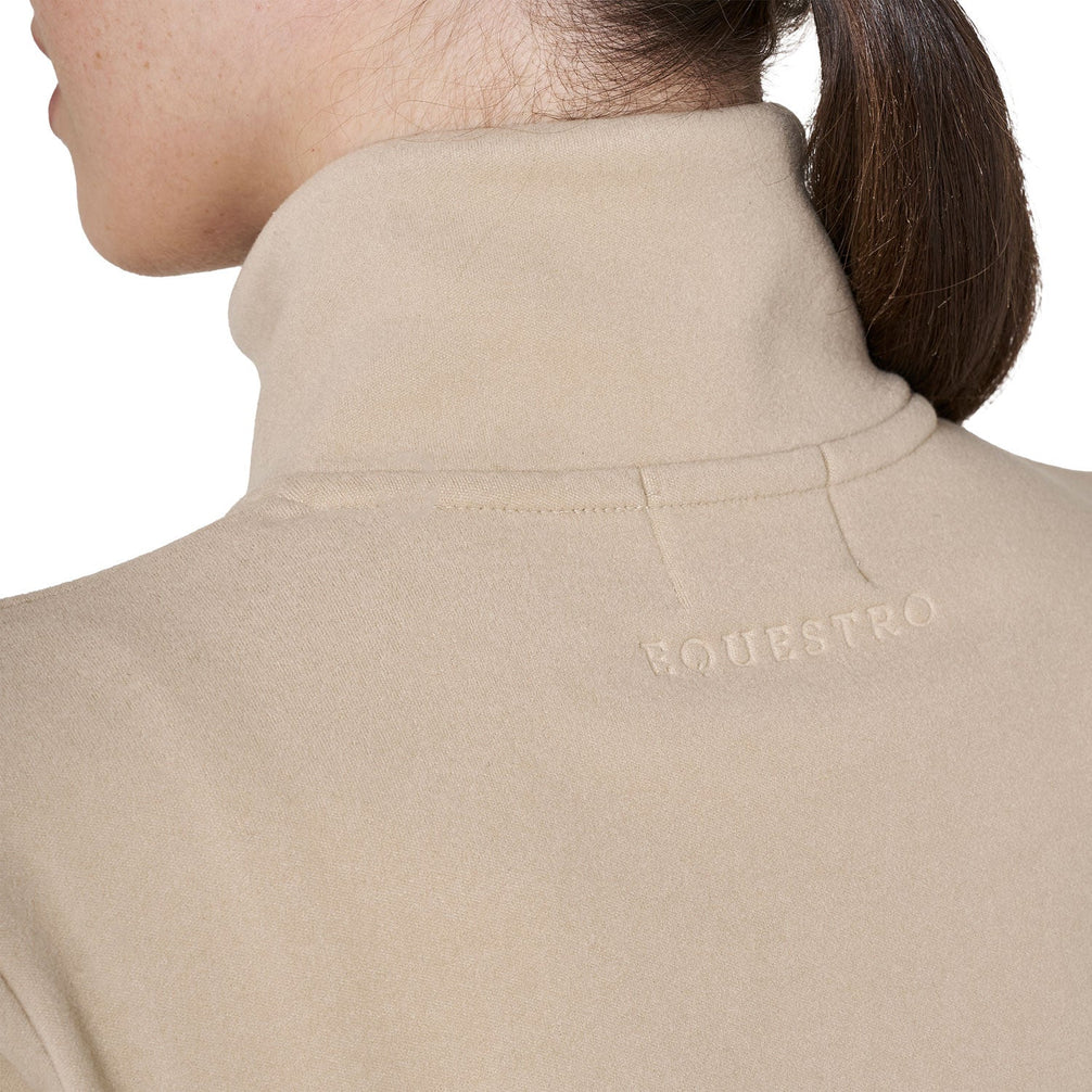 Equestro Dames Fleece Sweater met Hoge Kraag en 3/4 Rits Dames Truien & Sweaters - Maddelin Equestrian
