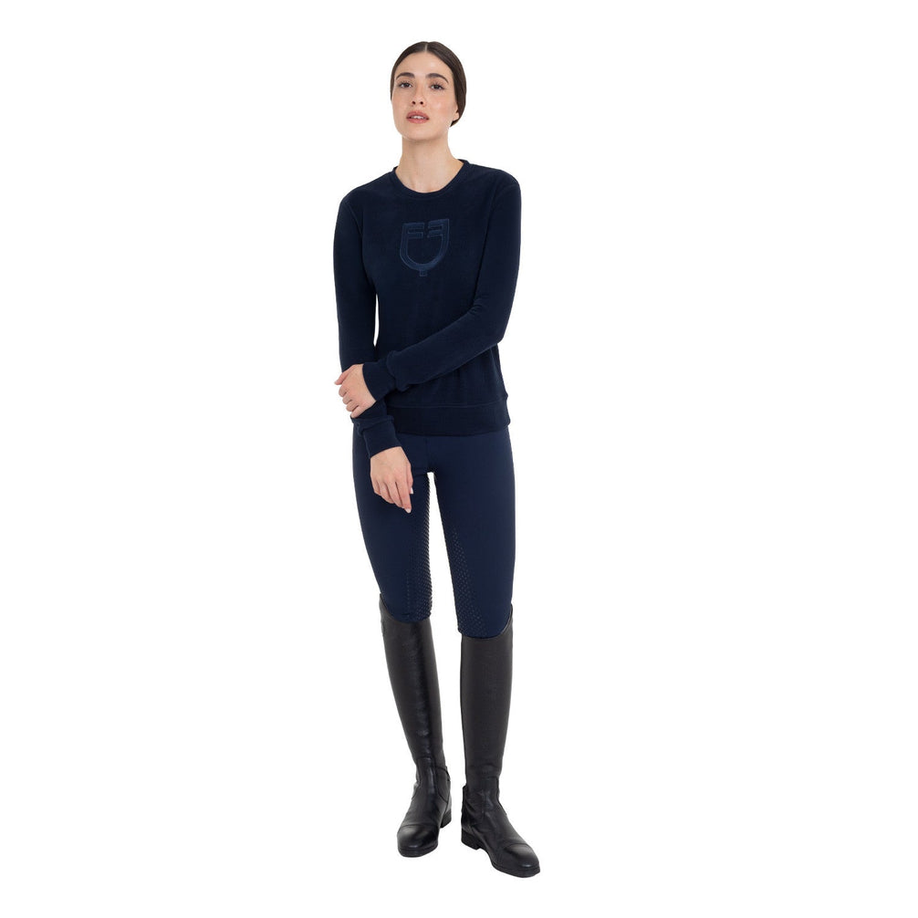 Equestro Dames Fleece Sweater met Ronde Hals Dames Truien & Sweaters - Maddelin Equestrian