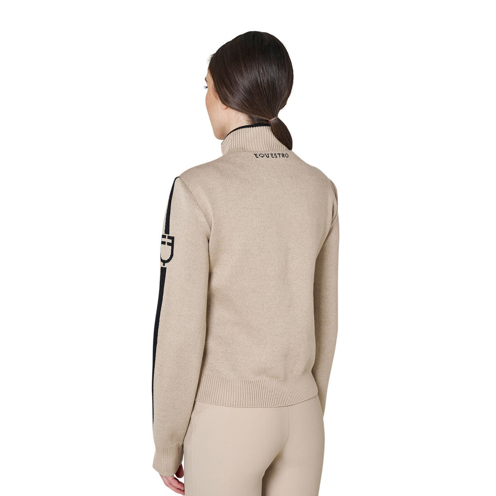 Equestro Dames Jas Nylon & Knit met Donsvulling Dames Truien & Sweaters - Maddelin Equestrian