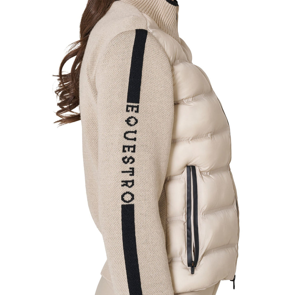 Equestro Dames Jas Nylon & Knit met Donsvulling Dames Truien & Sweaters - Maddelin Equestrian