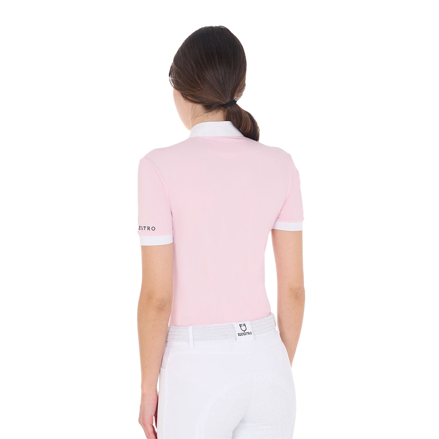Equestro Dames Slim Fit Pleated Polo Wedstrijdshirts - Maddelin Equestrian Equestro