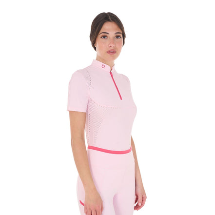 Equestro Dames Training Polo Contrast Dames Shirts - Maddelin Equestrian Equestro